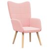 vidaXL Sessel Rosa 62 x 67 x 95,5 cm Sherpa-Stoff
