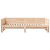 vidaXL Ausziehbares Tagesbett Braun 203,5 x 184 x 56,5 cm