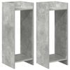 vidaXL Pflanzenst&auml;nder 2 Stk. Betongrau 30 x 30 x 80 cm Holzwerkstoff