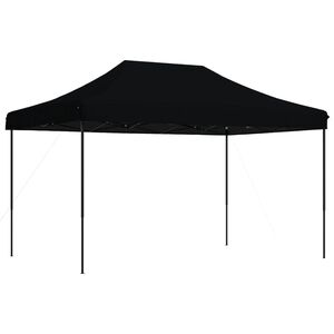 vidaXL Partyzelt Faltbar Pop-Up Schwarz 440x292x315 cm
