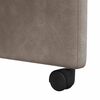 vidaXL Esszimmerst&uuml;hle mit Rollen 2 pcs Grau 58 x 67 x 97 cm