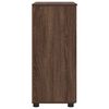 vidaXL Badezimmerschrank mit T&uuml;r Braun Eichen-Optik 60 x 35 x 80 cm