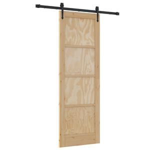 vidaXL Schiebet&uuml;r ORKDAL 73,5 x 211 cm Massives Kiefernholz Natur