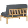 vidaXL Sofa Set Uni Anthrazit 120 x 92 x 69 cm Massivholz Akazie