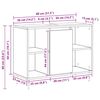 vidaXL Badezimmerschrank Artisan-Eiche 80 x 33 x 60 cm Holzwerkstoff