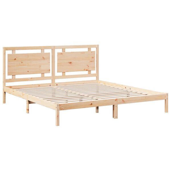 vidaXL Massivholzbett Extra Lang ohne Matratze 200x220 cm