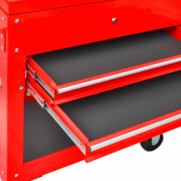 vidaXL Werkzeugwagen Rot 70,5 x 37 x 71 cm Stahl