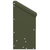 vidaXL H&uuml;hnerf&uuml;tterer Olive Gr&uuml;n 21 x 16 x 33 cm Kaltgewalzter Stahl