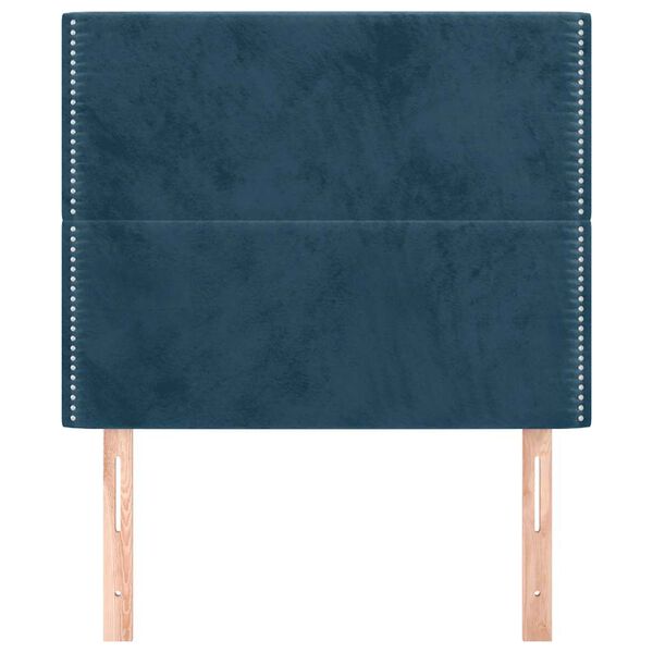 vidaXL Kopfteil Dunkelblau 80x5x118/128 cm Samt