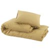 vidaXL Bettw&auml;sche-Set Taupe 200x200 cm Leichte Mikrofaser