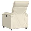 vidaXL Massagesessel mit Relaxfunktion, Kunstleder, Creme