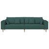 vidaXL Sofa mit Kissen Dunkelgr&uuml;n 250 x 77 x 76 cm Stoff