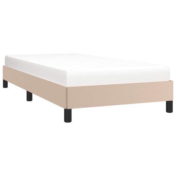 vidaXL Bettgestell Cappuccino-Braun 80x200 cm Kunstleder