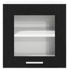 vidaXL H&auml;ngeschrank mit T&uuml;r 2 pcs Schwarz Eichen-Optik 40 x 31 x 40 cm
