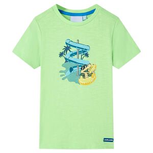 vidaXL Kinder-T-Shirt Neongr&uuml;n 116
