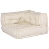 vidaXL Modulare Sofagarnitur 4 pcs Creme Stoff