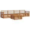 vidaXL Outdoor-Sofagarnitur 5 pcs Natur