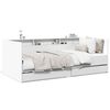 vidaXL Tagesbett mit Schubladen ohne Matratze Wei&szlig; 90x190 cm