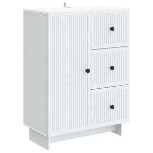 vidaXL Sideboard Wei&szlig; 66 x 34,5 x 90 cm Holzwerkstoff