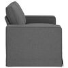 vidaXL Sofa 120cm Dunkelgrau Metall