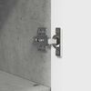 vidaXL Badezimmerm&ouml;bel-Set 3 pcs Beton Grau Sperrholz und Metall