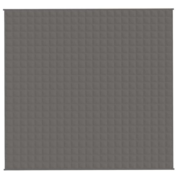 vidaXL Gewichtsdecke Grau 220x240 cm 11 kg Stoff