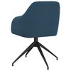 vidaXL Esszimmerst&uuml;hle 2 Stk. Blau Samt