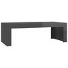 vidaXL Couchtisch Hochglanz-Grau 110x50x35 cm Holzwerkstoff
