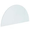 vidaXL Feuerstelle Glasplatte Transparent 1200 x 600 mm Glas