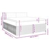 vidaXL Boxspringbett mit Matratze Hellgrau 180x200 cm Stoff