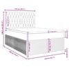vidaXL Boxspringbett mit Matratze Blau 140x190 cm Stoff
