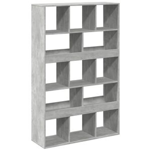 vidaXL B&uuml;cherregal Betongrau 100x33x156,5 cm Holzwerkstoff