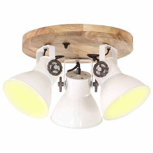vidaXL Deckenlampe Industriestil 25 W Wei&szlig; 42x27 cm E27