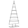 vidaXL Metall-Weihnachtsbaum f&uuml;r Dekorationen Schwarz 150 cm