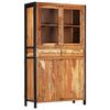vidaXL Highboard 100 x 40 x 175 cm Massivholz Akazie