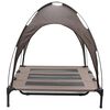 vidaXL Hundebett Braun 122 x 93 x 106,5 cm Stahl