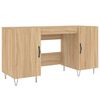 vidaXL Schreibtisch Sonoma-Eiche 140x50x75 cm Holzwerkstoff