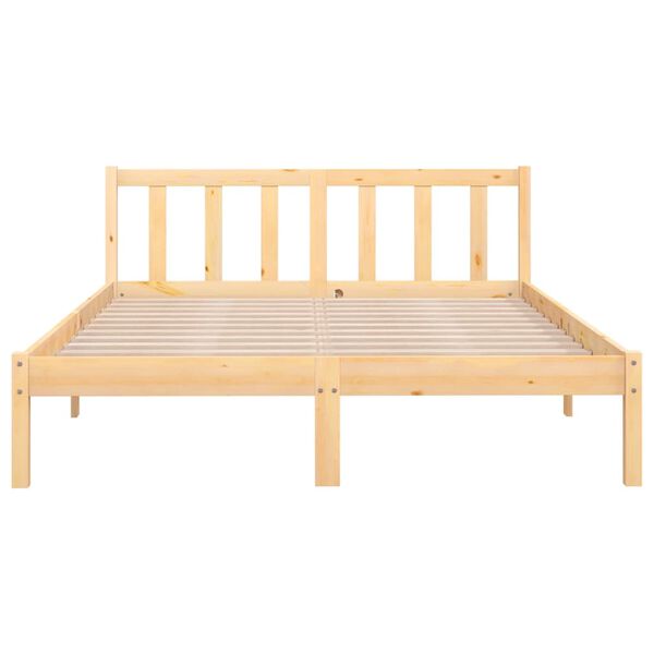 vidaXL Massivholzbett Kiefernholz 140x200 cm