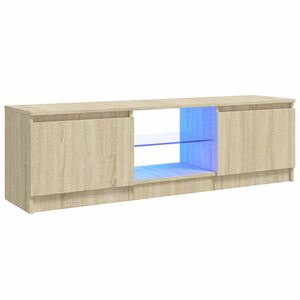vidaXL TV-Schrank mit LED-Leuchten Sonoma-Eiche 120x30x36 cm