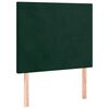 vidaXL Boxspringbett mit Matratze Dunkelgr&uuml;n 90x190 cm Samt