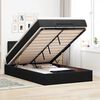 vidaXL Ottoman-Bett mit Matratze Schwarz 120x190 cm Samt
