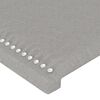 vidaXL Boxspringbett mit Matratze Hellgrau 90x190 cm Stoff