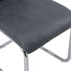 vidaXL Freischwinger 2 Stk. Grau Wildleder-Optik