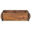 vidaXL Tablett Braun 29 x 31 x 10 cm Massives upgecyceltes Holz