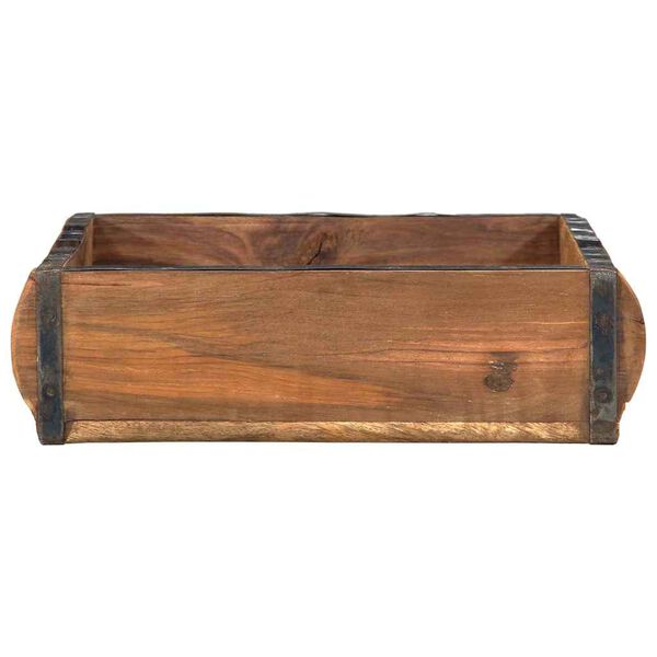 vidaXL Tablett Braun 29 x 31 x 10 cm Massives upgecyceltes Holz