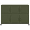 vidaXL Sideboard Olivgrün 100,5x39x72 cm Stahl