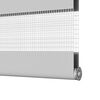 vidaXL Doppelrollo Hellgrau 50x200 cm Stoffbreite 45,9 cm Polyester