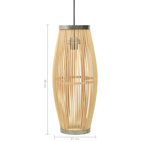 vidaXL Pendelleuchte Weide 40W 21&times;50 cm Oval E27