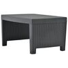 vidaXL 3-tlg. Garten-Lounge-Set Kunststoff Anthrazit
