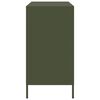 vidaXL Sideboard Olivgr&uuml;n 101,5x39x73,5 cm Kaltgewalzter Stahl